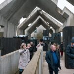 30.11.2022. Michniów. Delegacja pracowników z muzeum Památník / źródło: Mauzoleum Martyrologii Wsi Polskich w Michniowie