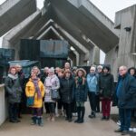 30.11.2022. Michniów. Delegacja pracowników z muzeum Památník / źródło: Mauzoleum Martyrologii Wsi Polskich w Michniowie