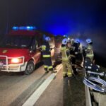 30.12.2022. Śmiertelny wypadek w pobliżu Rudy Malenieckiej / Fot. OSP KSRG Ruda Maleniecka - Facebook