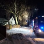 14.12.2022. Kółko Żabieckie. Pożar domu jednorodzinnego / Fot. KP PSP Busko