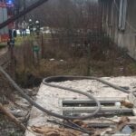 25.11.2022. Bliżyn. Wybuch gazu / KPP Skarżysko-Kamienna