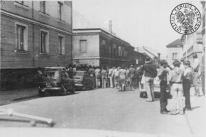 01.05.1982. Kielce. Tzw. kontrpochód / źródło: Instytut Pamięci Narodowej