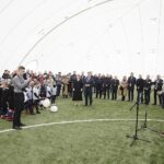 03.12.2022. Bilcza. Otwarcie hali pneumatycznej / Fot. Jarosław Kubalski - Radio Kielce