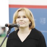 03.12.2022. Bilcza. Otwarcie hali pneumatycznej. Na zdjęciu: Anna Krupka - wiceminister sportu i turystyki / Fot. Jarosław Kubalski - Radio Kielce