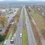 01.12.2022. Skrzyżowanie ulic Jagiellońskiej, Kamińskiego, Podklasztornej i Karczówkowskiej / Fot. Jarosław Kubalski - Radio Kielce