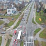 01.12.2022. Skrzyżowanie ulic Jagiellońskiej, Kamińskiego, Podklasztornej i Karczówkowskiej / Fot. Jarosław Kubalski - Radio Kielce