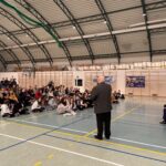 09.12.2022. Staszów. Spotkanie z bokserskimi olimpijczykami. / Fot. Grażyna Szlęzak - Radio Kielce