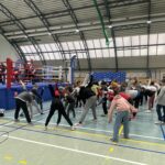 09.12.2022. Staszów. Spotkanie z bokserskimi olimpijczykami. / Fot. Grażyna Szlęzak - Radio Kielce