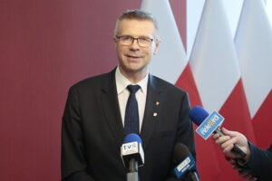 12.12.2022. Kielce. Spotkanie opłatkowe u wojewody. Na zdjęciu: Bogdan Wenta – prezydent Kielc / Fot. Wiktor Taszłow – Radio Kielce