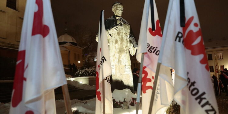 13.12.2022. Kielce. Obchody 41. rocznicy wprowadzenia stanu wojennego. / Fot. Wiktor Taszłow - Radio Kielce