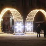 15.12.2022. Kielce. Świąteczne iluminacje / Fot. Wiktor Taszłow - Radio Kielce