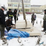 16.12.2022. Kielce. Pomnik upamiętniający powstańców styczniowych na Białogonie / Fot. Wiktor Taszłow – Radio Kielce