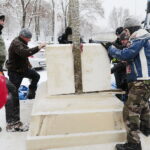 16.12.2022. Kielce. Pomnik upamiętniający powstańców styczniowych na Białogonie / Fot. Wiktor Taszłow – Radio Kielce