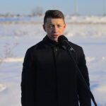 19.12.2022. Włoszczowa. Podpisanie umowy na dofinansowanie budowy obwodnicy. Na zdjęciu: poseł Bartłomiej Dorywalski / Fot. Wiktor Taszłow - Radio Kielce