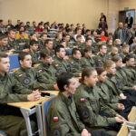 08.12.2022. Kielce, Politechnika Świętokrzyska. Spotkanie z Marcinem Ociepą - wiceminister obrony narodowej. / Fot. Michał Kita - Radio Kielce.