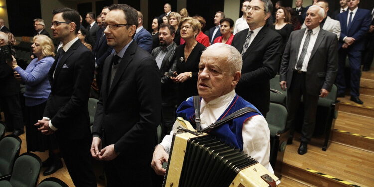 28.12.2022 Kielce. Zespół Państwowych Szkół Muzycznych. Spotkanie opłatkowe Prawa i Sprawiedliwości / Fot. Jarosław Kubalski - Radio Kielce