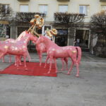 30.12.2022 Kielce. Jednorożce autorstwa Sławomira Micka na Placu Artystów / Fot. Jarosław Kubalski - Radio Kielce