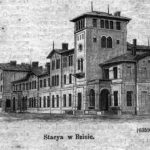 Car, cesarz, król i papież na peronie w Bzinie - Radio Kielce Stacja Bzin. Drzeworyt na podstawie wykonanego pod koniec października 1884 roku zdjęcia warszawskiego fotografa Konrada Brandela