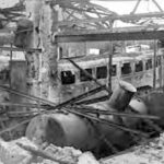 Car, cesarz, król i papież na peronie w Bzinie - Radio Kielce Duża parowozownia wachlarzowa zniszczona wskutek bombardowań we wrześniu 1939 roku