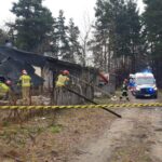 25.11.2022. Bliżyn. Wybuch gazu / Straż Pożarna