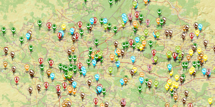 Interaktywna mapa najciekawszych zabytków regionu / Fot. Lokalna Organizacja Turystyczna "Góry Świętokrzyskie"