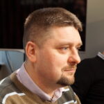 23.01.2023. Kielce. Studio Polityczne Radia Kielce. Na zdjęciu: Michał Godowski - PSL / Fot. Kamil Król - Radio Kielce