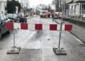12.01.2023. Kielce. Utrudnienia na ulicy Niskiej / Fot. Jarosław Kubalski