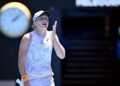 22.01.2023. Australian Open. Iga Świątek po meczu z Jeleną Rybakiną / Fot. JOEL CARRETT - EPA. AUSTRALIA AND NEW ZEALAND OUT. Dostawca: PAP/EPA