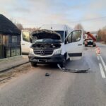 11.01.2023. Suchedniów. Ulica Langiewicza. Wypadek / Fot. młodszy brygadier Artur Surdy – KP PSP w Skarżysku-Kamiennej