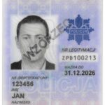 Wzór legitymacji służbowej policjanta obowiązujący w latach 2023 - 2026 / Fot. świętokrzyska policja