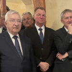 28.01.2023. Sandomierz. Spotkanie noworoczne struktur PiS. Na zdjęciu (od lewej); poseł Krzysztof Lipiec, Waldemar Maruszczak - przewodniczący Klubu PiS w sandomierskiej radzie powiatu, Zbigniew Koniusz - wojewoda świętokrzyski. / Fot. Grażyna Szlęzak - Radio Kielce