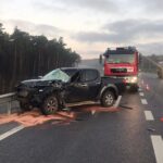 11.01.2023. Skarżysko-Kamienna. Trasa S7. Wypadek / Fot. PSP Skarżysko-Kamienna