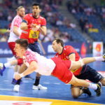 18.01.2023. Kraków. MŚ piłkarzy ręcznych. Mecz Hiszpania - Polska. / Fot. Łukasz Gągulski - PAP