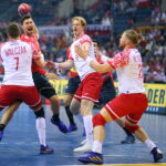 18.01.2023. Kraków. MŚ piłkarzy ręcznych. Mecz Hiszpania - Polska. / Fot. Łukasz Gągulski - PAP