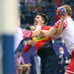 18.01.2023. Kraków. MŚ piłkarzy ręcznych. Mecz Hiszpania - Polska. / Fot. Łukasz Gągulski - PAP