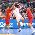 20.01.203. Kraków, MŚ piłkarzy ręcznych. Mecz Czarnogóra - Polska. / Łukasz Gągulski - PAP