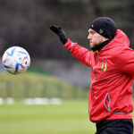 24.01.2023. Kielce. Trening Korony Kielce przed meczem 18. kolejki ekstraklasy z Legią Warszawa, który odbędzie się w niedzielę (29 stycznia) w Warszawie / Fot. PAP - Piotr Polak