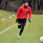 24.01.2023. Kielce. Trening Korony Kielce przed meczem 18. kolejki ekstraklasy z Legią Warszawa, który odbędzie się w niedzielę (29 stycznia) w Warszawie / Fot. PAP - Piotr Polak