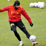 24.01.2023. Kielce. Trening Korony Kielce przed meczem 18. kolejki ekstraklasy z Legią Warszawa, który odbędzie się w niedzielę (29 stycznia) w Warszawie / Fot. PAP - Piotr Polak