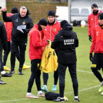 24.01.2023. Kielce. Trening Korony Kielce przed meczem 18. kolejki ekstraklasy z Legią Warszawa, który odbędzie się w niedzielę (29 stycznia) w Warszawie / Fot. PAP - Piotr Polak