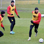 24.01.2023. Kielce. Trening Korony Kielce przed meczem 18. kolejki ekstraklasy z Legią Warszawa, który odbędzie się w niedzielę (29 stycznia) w Warszawie / Fot. PAP - Piotr Polak