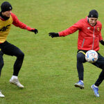 24.01.2023. Kielce. Trening Korony Kielce przed meczem 18. kolejki ekstraklasy z Legią Warszawa, który odbędzie się w niedzielę (29 stycznia) w Warszawie / Fot. PAP - Piotr Polak