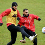 24.01.2023. Kielce. Trening Korony Kielce przed meczem 18. kolejki ekstraklasy z Legią Warszawa, który odbędzie się w niedzielę (29 stycznia) w Warszawie / Fot. PAP - Piotr Polak