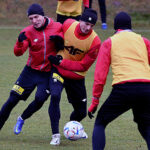 24.01.2023. Kielce. Trening Korony Kielce przed meczem 18. kolejki ekstraklasy z Legią Warszawa, który odbędzie się w niedzielę (29 stycznia) w Warszawie / Fot. PAP - Piotr Polak