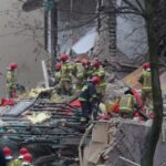 Wybuch gazu w trzypiętrowym budynku - Radio Kielce 27.01.2023. Katowice. Akcja ratownicza w miejscu wybuchu gazu w trzypiętrowej kamienicy w Katowicach-Szopienicach / Fot. PAP/Michał Meissner