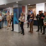 03.01.2022. Kielce. Wernisaż wystawy malarskiej dr Ewy Wiśniewskiej-Zduniak STANCE. / Fot. ZPAP Okręg Kielecki - Facebook