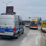 29.01.2023. Zgórsko. Wypadek na drodze wojewódzkiej nr 762 / Fot. Dionizy Krawczyński - Radio Kielce