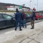 29.01.2023. Zgórsko. Wypadek na drodze wojewódzkiej nr 762 / Fot. Dionizy Krawczyński - Radio Kielce