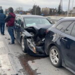 29.01.2023. Zgórsko. Wypadek na drodze wojewódzkiej nr 762 / Fot. Dionizy Krawczyński - Radio Kielce