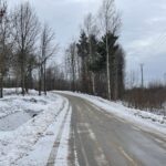 Mieszkańcy Krzyżki mają nową drogę - Radio Kielce 30.01.2023. Otwarcie drogi Ostojów – Krzyżka – Podłazie / Fot. Paulina Michta - Radio Kielce